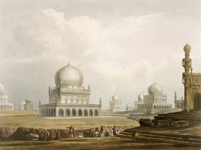 Tombs of the Kings of Golconda in 1813 by Robert Melville Grindlay